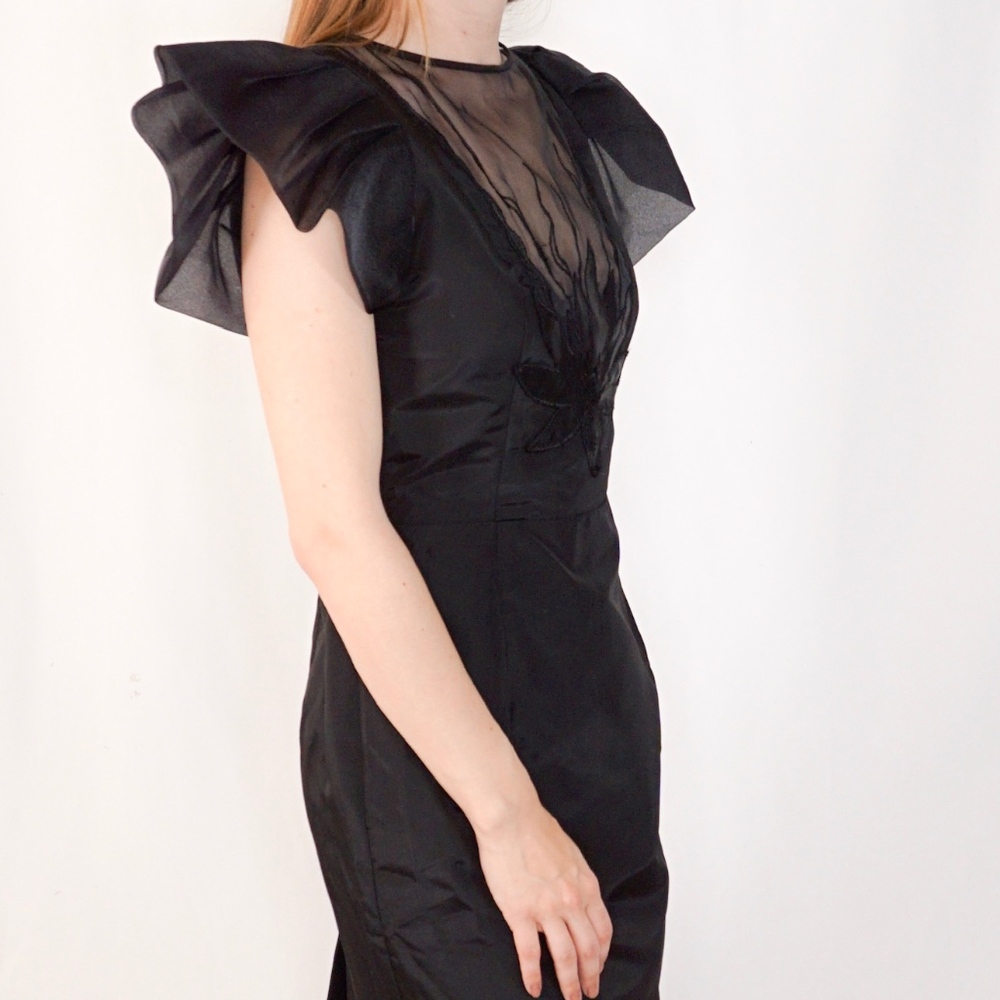 Vintage Roberta California Lotus Unique Dress 0739 - Picture 3 of 8